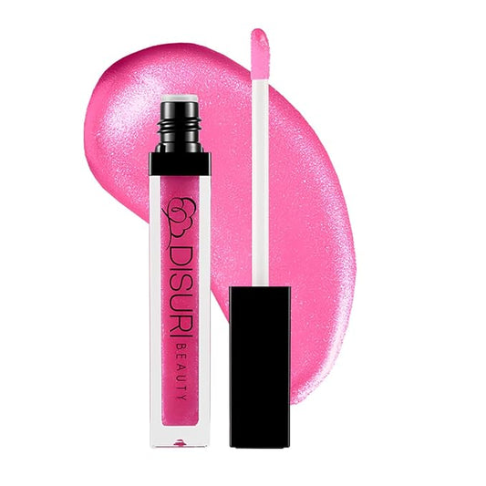 Shimmer Lip Gloss - Non-Sticky Girls Gloss - Long Lasting High Shine - 0.7 FL Oz Gloss for Girls & Women - Cruelty Free - (Suheris: S27)