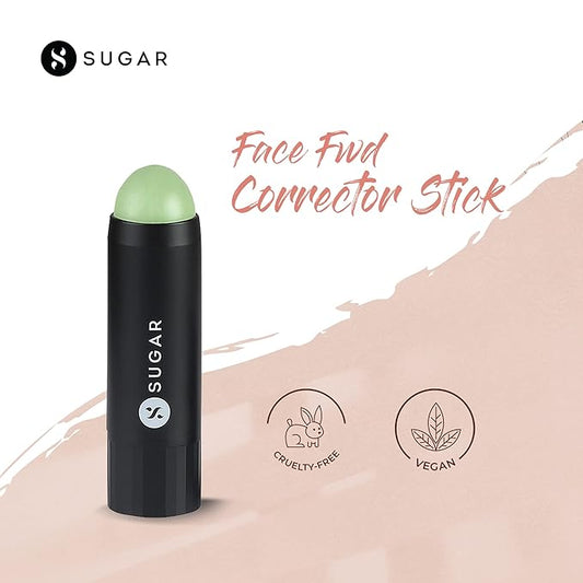 SUGAR Face Fwd Corrector Stick - 03 Jade Jockey (Green) Longlasting Formula, Lightweight
