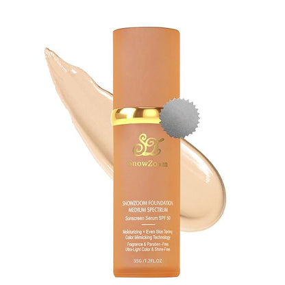 Bio Color Changing Foundation 4 in 1 Makeup-Medium/Light Spectrum with SPF 50+,Hydrating Longwearing & Waterproof, for Sport, Dancing (light Spectrum-suitable for fair-skinned people, 1.2 oz)
