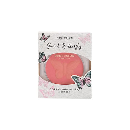 Profusion Cosmetics Empowered Social Butterfly Mousse Blush, Lightweight and Velvety Smooth Texture Improves Natural Flush, Radiates Confidence and Unique Beauty with Radiant Glow (Monarch, Standard)