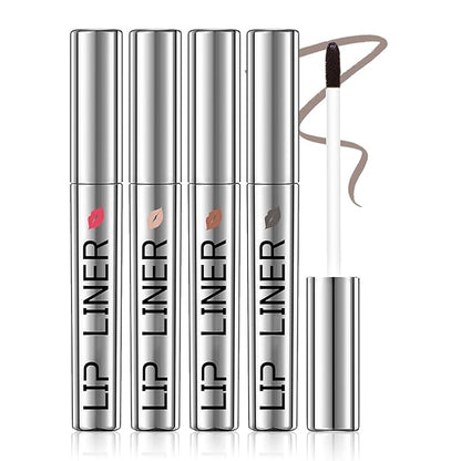 DAGEDA Lip Stain Peel Off Set, Lip Stain Long Lasting Waterproof, 4 Colors Lip Liner Stain, Lip Tint for Women