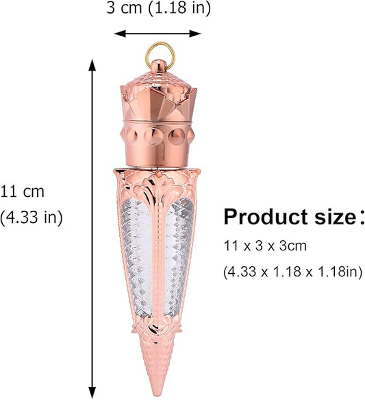 FRCOLOR 10pcs Empty Lip Gloss Tube DIY Lipstick Container Lip Gloss Container Rhinestone Lip Balm Bottle Plastic