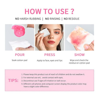 NICEFACE All-in-One Micellar Cleansing Water, Hydrating Facial Cleanser & Makeup Remover, Apply to Face, Eyes and Lips - No Rinse Off, Suitable for Sensitive Skin, Vegan, Cruelty Free (100ml)