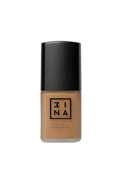 3INA The 3-In-1 Foundation 218 - Vegan Formula - Combination Of Primer, Concealer And Foundation - Medium Coverage - Natural Finish - Perfect For Covering Lines And Blemishes - Long Lasting - 1.01 Oz