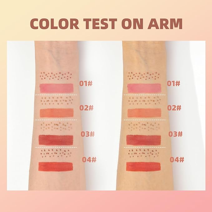 Double-Headed Freckle Blush Pen – 2-in-1 Faux Freckle Stamp & Soft Liquid Blush Duo, Waterproof Long-Lasting Freckles Tattoo Marker for Sunkissed Natural Look, Lightweight & Easy to Blend (04#)