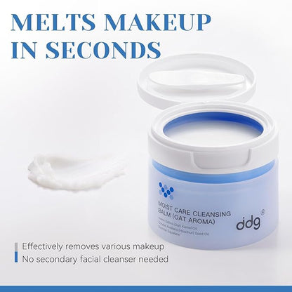 DDG Cleansing Balm-Makeup Remover Balm for Sensitive Skin,Facial Cleanser for Heavy Makeup Removal,with Natural Plant Oils,Nourish & Hydrate(100ml+50ml)