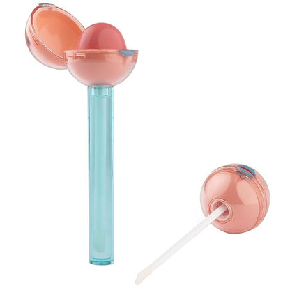 MCoBeauty Lip Pop 2-in-1 Lip Gloss & Ultra Balm - Tutti Frutti, Nourishing Hydration Glass-Like Shine, Vegan, Cruelty Free Cosmetics