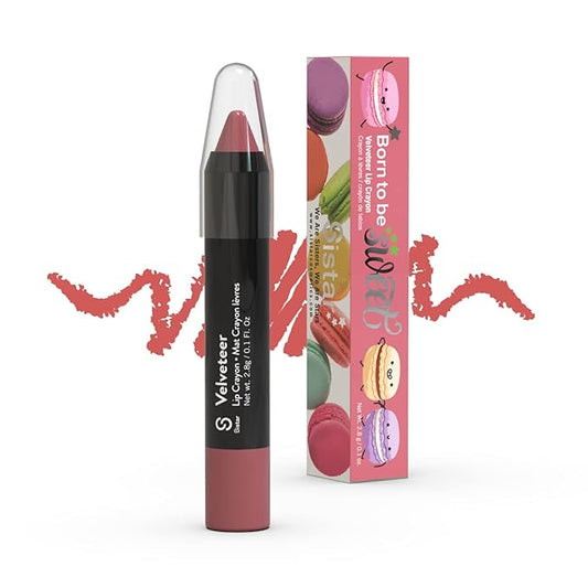Sistar Born To Be Sweet Velveteer Lip Crayon Lip Color Longwear Chocolate Scented
