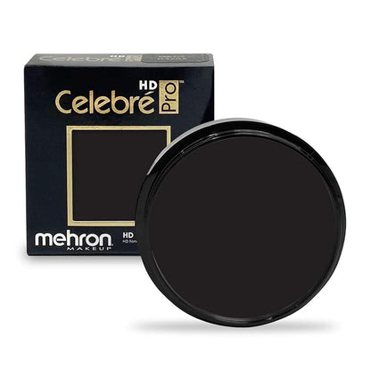 Mehron Makeup Celebre Pro-HD Cream Face & Body Makeup (.9 oz) (BLACK)