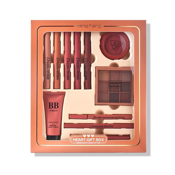 LAMUSELAND All in One Makeup Kit, 11-Piece Women Complete Makeup Kit, a Must-Have Gift Set for Beginners or Professional Makeup Sets Beginners. (9091E-A)