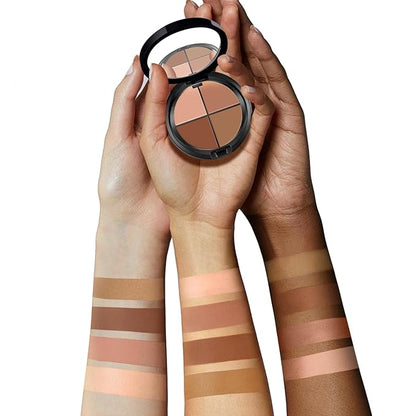AMIIR Color Correcting Concealer Cream Full Coverage Professional Makeup Palette Flawless Face Contour, Medium to Dark