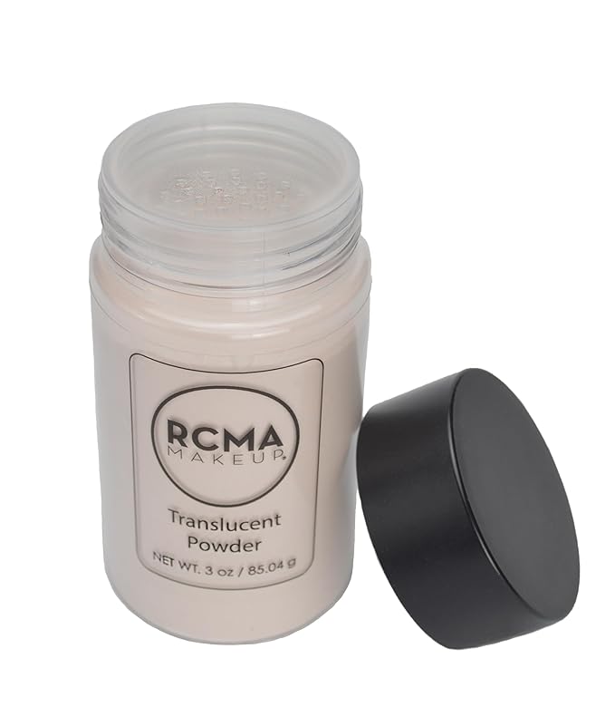 RCMA Makeup Translucent Loose Powder – Lightweight Setting Powder for Flawless Finish, Shine Control, Natural Matte Look, No Flashback, Oil Control, No Caking or Creasing, Vegan and Cruelty-Free, 3oz