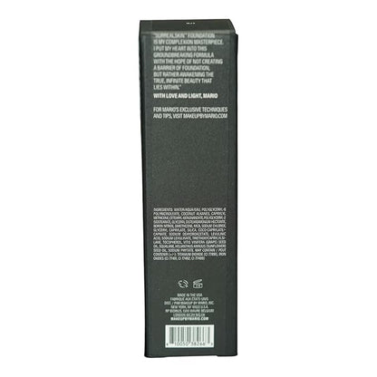 MAKEUP BY MARIO SurrealSkin Liquid Foundation, Liquid Formula, Vegan, Long-wearing coverage, Hydrating, Natural Finish, Size 30 mL (27W - dark deep with warm undertone)