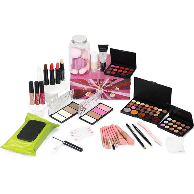 Makeup Set Box, Festival Surprise Assortment Gift with Professional Makeup Products, Cosmetics Set Party Favors for Women Girls Teenager, Vegan & Cruelty-Free, Set B