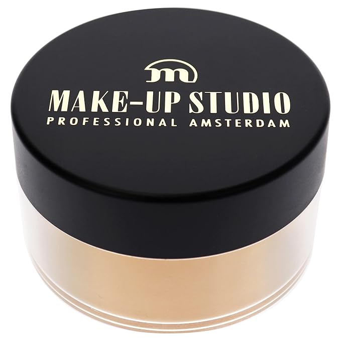 Professional Amsterdam Translucent Powder Extra Fine - Suitable for Setting, Highlighting and Baking - Provides a Flawless, Matte Finish and Stays in Place all Day - 4 Dark - 1.23 oz