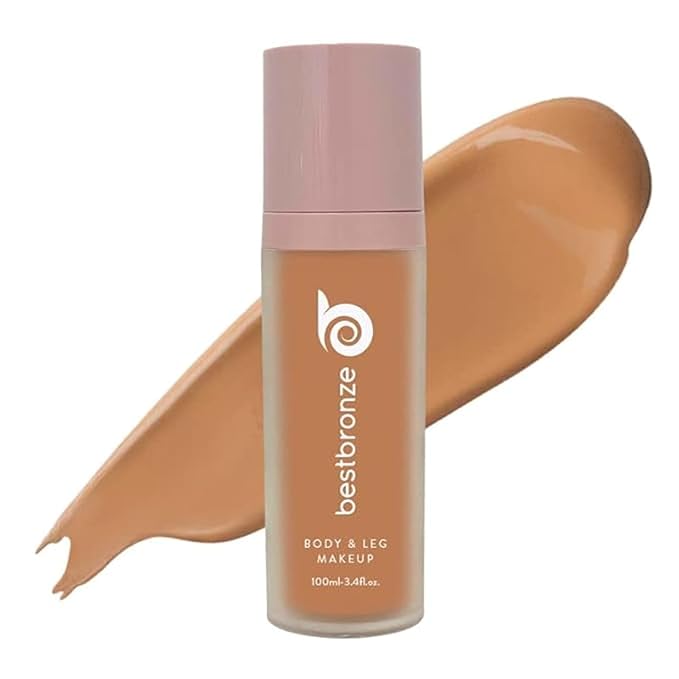 Best Bronze Bombshell Body Makeup - Tattoo Cover Up Makeup & Body Foundation Waterproof - Tattoo Concealer Waterproof for Scars, Varicose Veins Cover Up & Leg Foundation (NW34 Medium Golden)