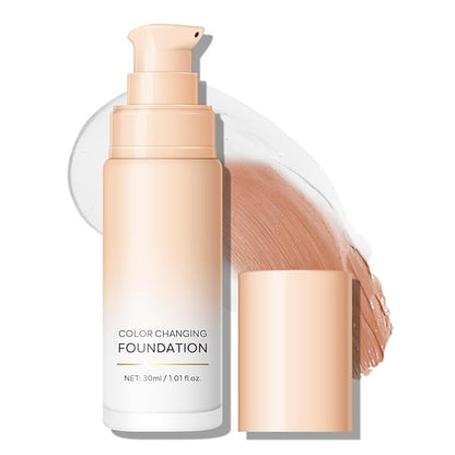 KYDA Color Changing Foundation, Color Correcting CC Cream with Centella, Skin Corrector Foundation for All Skin Tone, Multiuse Face Concealer, Lightweight Non-Greasy, Hydrating, Sheer Coverage