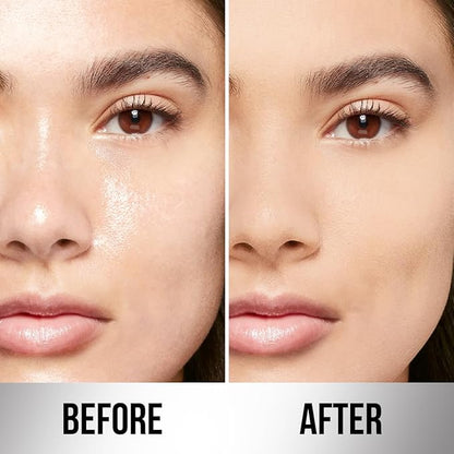 Soft Focus Makeup Powder Waterproof Oil Control Setting Powder 01 and 3D Liquid Highlighter 01, Face Cosmetics Kit, 2Pcs