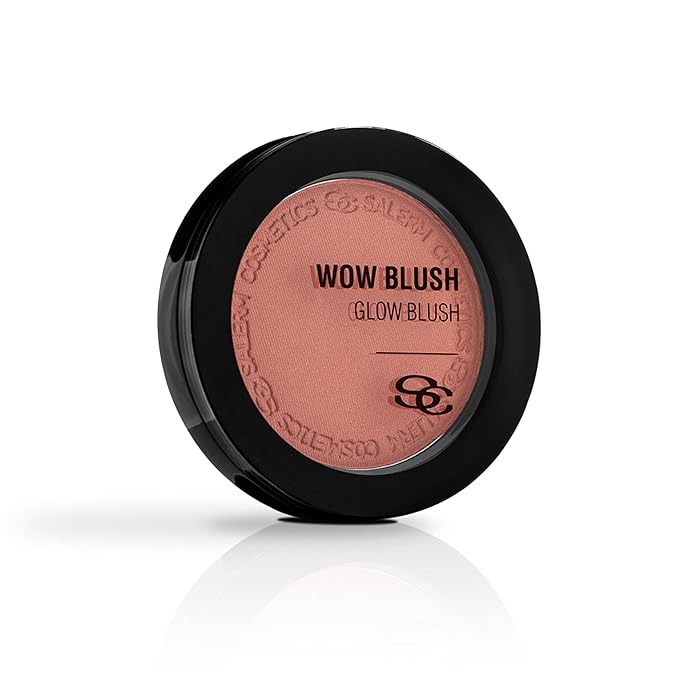 SALERM - Compact Powder Blush - Wow Blush - 8 g - Tone Rose Gold - Illuminating Blush - with Iridescent Pigments - Long-Lasting - Soft and Lightweight Texture - Buildable Coverage