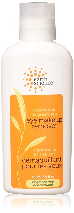 Earth Science Chamomile & Green Tea Eye Makeup Remover — extra gentle, skin-softening formula, 4 oz.