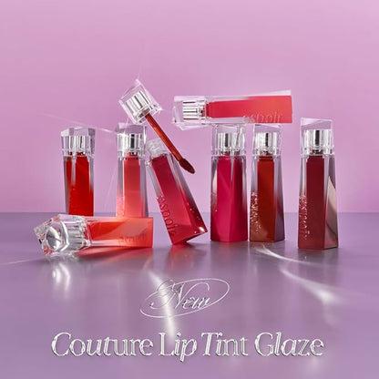 Espoir Couture Lip Tint Glaze #3 Chillin’ Chillin’ 0.19oz | Volumizes & High-Shine Lip Plumper | Long-Lasting Vibrant Color | Thickening radiance Lip Stain | Tinted Lip Moisturizer | Korean Lip Makeup