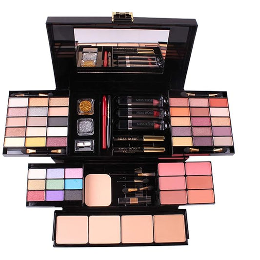 All-in-One Makeup Gift Set Carry All Makeup Kit Women Full Kit With Makeup Bag Concealer Lipgloss Lipstick Blush Foundation Face Powder Eyeshadow Palette Cosmetic Palette #8