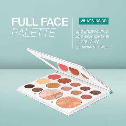 OFRA Pro Palette Soul - 4-in-1 Face Makeup Palette with Blush, Eyeshadows, Highlighter and Banana Powder - Powder Makeup Palette with an Integrated Mirror - Travel-Friendly, Cruelty-Free