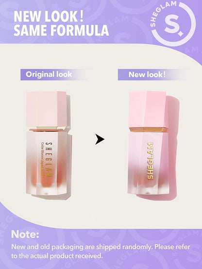 SHEGLAM Color Bloom Liquid Blush Makeup for Cheeks Matte Finish - Risky Business