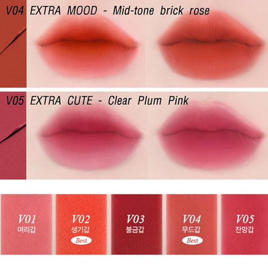 BBIA Last Velvet Tint (V04 EXTRA MOOD) + Over Glaze Stick (04 FIG GLAZE) BUNDLE SET