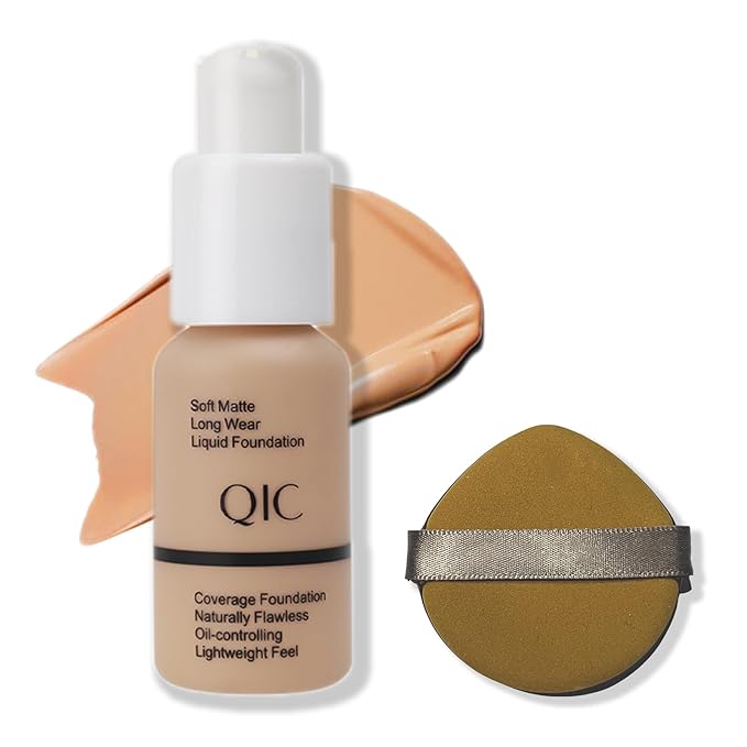 Foundation,Matte Foundation Concealer Full Coverage,Oil-Control &Waterproof Foundation Makeup For Women. (#104, 30ml)