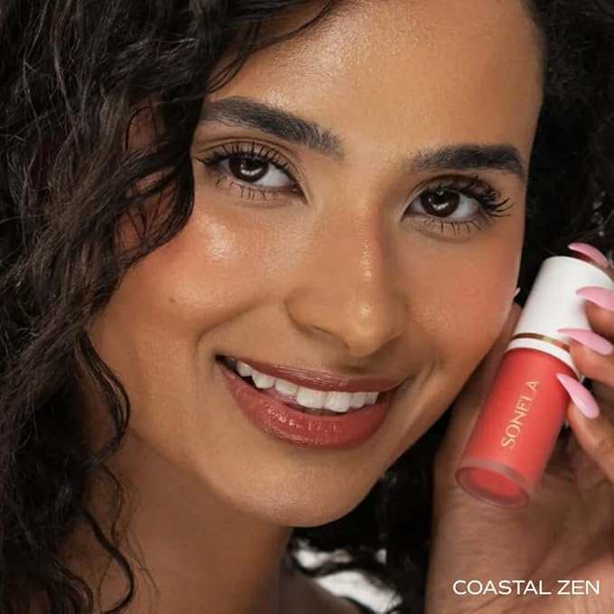 Blissful Moment Dewy Liquid Blush (Coastal Zen, 0.27 Fl Oz)