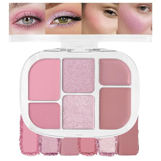 All-in-One Makeup Palette – High Pigment Contour, Blush & Eyeshadow – Matte & Shimmer Finishes – Long-Lasting, Blendable & Lightweight – Professional & Daily Makeup Kit (03#, (Pack of 1))