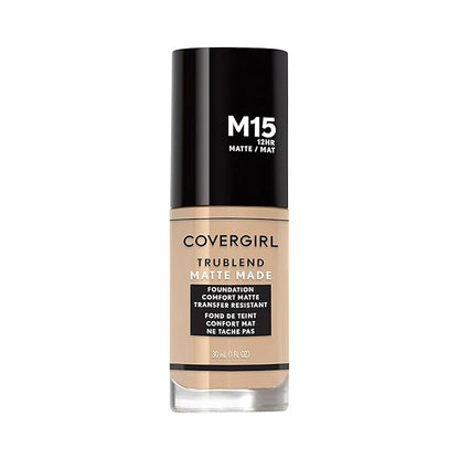 COVERGIRL TruBlend Matte Made Liquid Foundation, Buff Beige, 1 Fl Oz (Pack of 1)