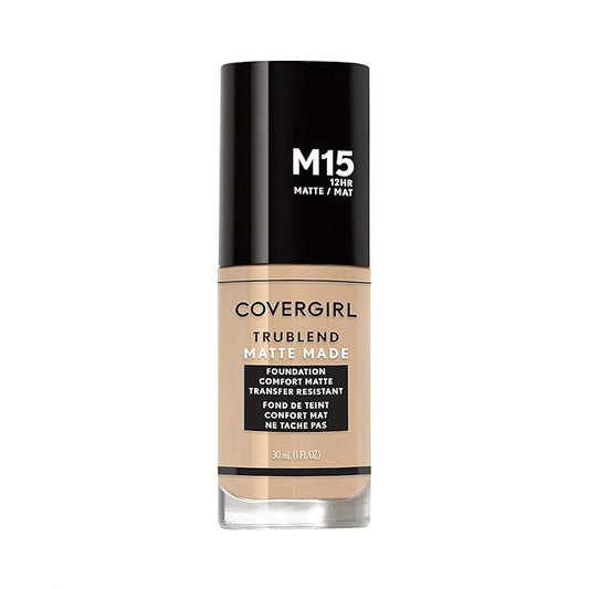 COVERGIRL TruBlend Matte Made Liquid Foundation, Buff Beige, 1 Fl Oz (Pack of 1)