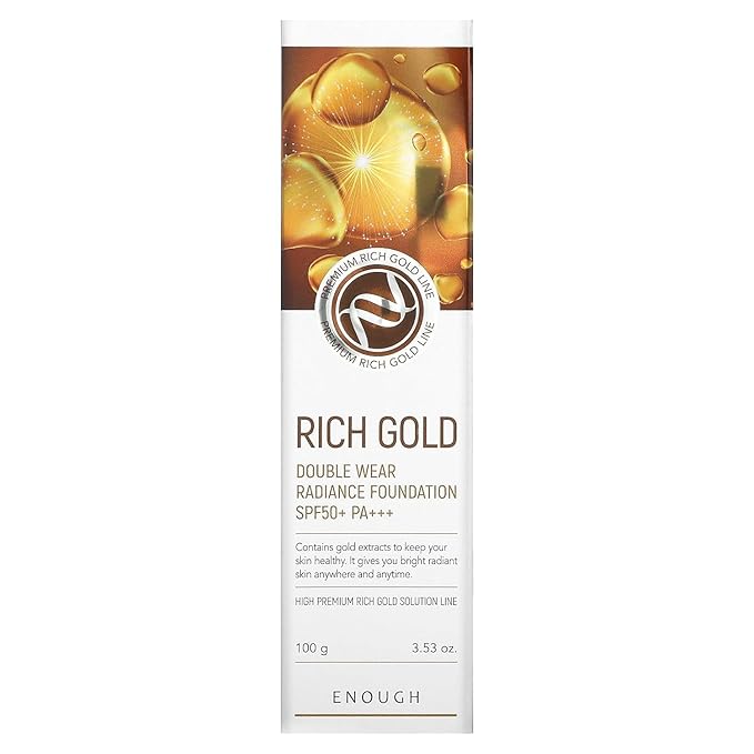 Enough Rich Gold, Double Wear Radiance Foundation, SPF 50+ PA+++, 21, 3.53 oz (100 g)