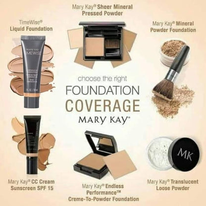 Mary Kay Creme to Powder Foundation Ivory 2 - Square Compact