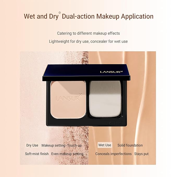 Face Powder-Matte Pressed Powder, Lightweight, Blurs Imperfections and Pores, Longwear Sets Makeup, Suitable for Use on The Go (01 LIGHT, 0.42oz)