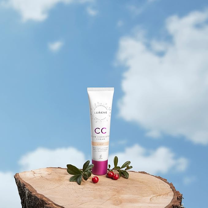 Lumene CC Complexion Perfecting Duo – CC All-Over Hydrating Concealer (0.3 fl oz) + CC Color Correcting Cream (1 fl oz) – Medium Coverage, Hydrating Makeup for a Radiant Finish