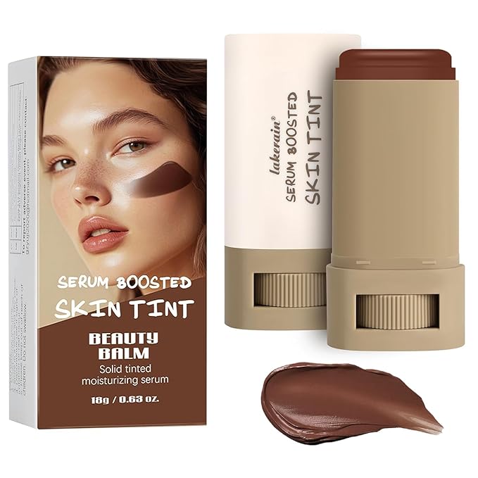 Foundation Stick with Beauty Balm Serum, Tinted Moisturizing Face Contour, Natural Finish Makeup (1, 1)