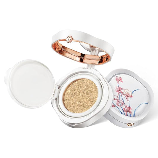FLORASIS Flawless Jade Breathable Longwear Cushion Foundation (Ode to Embroidery) (N25 Rippling Lotus, 1 Count)