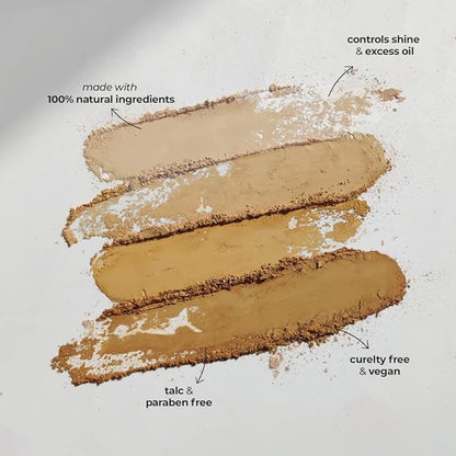 RUBY'S ORGANICS Compact Setting Powder Matte Complexion with SPF for Women, Absorbs Oil, Conceals & Gives Radiant Skin, Improves Skin Texture, Cruelty Free, Vegan & Paraben Free - Shade SP2, 9g