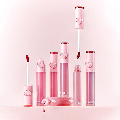 YNM Heart Jelling Tint (05 PEPPER JELLING, 0.09 oz) Silicone Lip Brush Included, K-Beauty, Non-Sticky, Moisturizing, Smudge-Proof, Korean Lip Tint, Long-Lasting, Vivid Color
