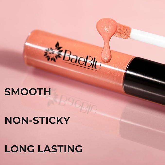 Organic Vegan Lip Gloss, 100% Natural Non-Toxic Moisturizing Ingredients, Poppy