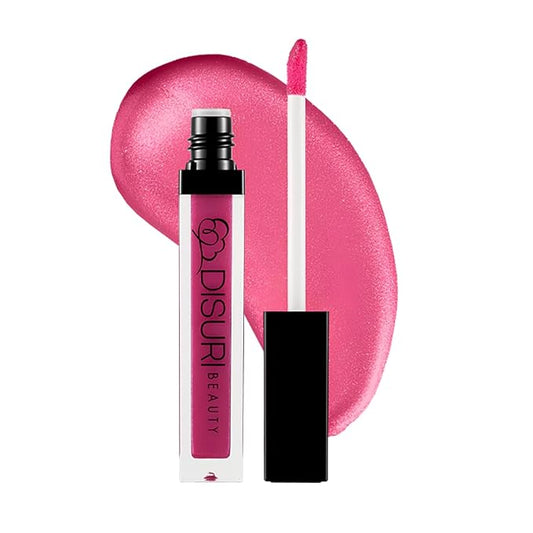 Shimmer Lip Gloss - Non-Sticky Girls Gloss - Long Lasting High Shine - 0.7 FL Oz Gloss for Girls & Women - Cruelty Free - (Pink Candy: S2)