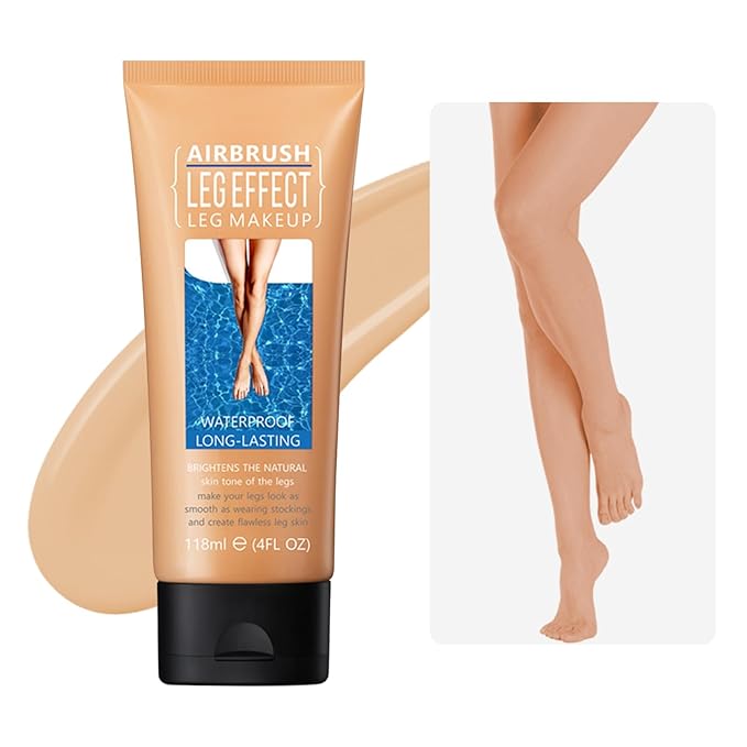 Leg Makeup Waterproof, Smooth Legs, Fade the Skin Color of Legs, Effectively Cover the Scars of Legs and Body, Long-Term Body Foundation Make-up