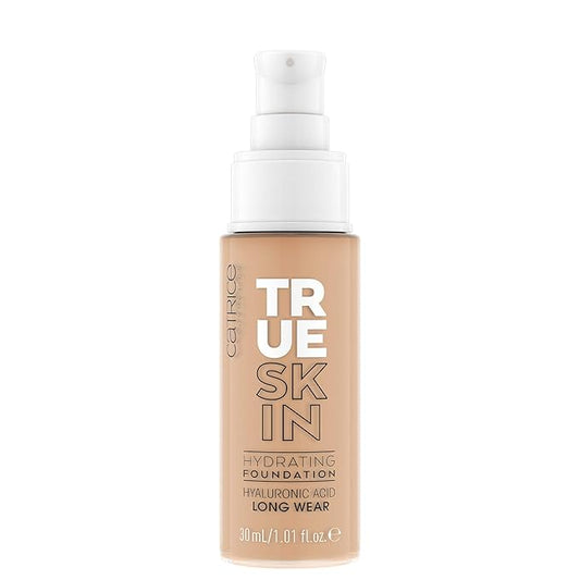 Catrice | True Skin Hydrating Foundation | Lightweight Buildable Coverage with Hyaluronic Acid and Watermelon Seed Oil | Vegan & Cruelty Free (040 | Neutral Hazel)