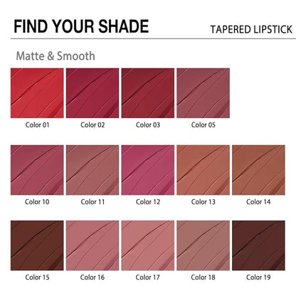 Kaely Nude Brown Gradient Matte Lipstick Lip Liner Pencil for Women, 2in1 Flawless Contour Gradual Ombre Effect Lip Pencil Makeup Waterproof, labiales mate 24 horas originales, 18