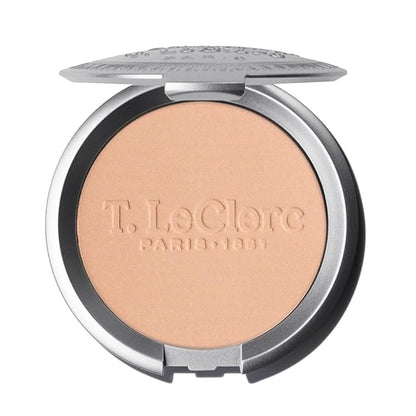 T.LeClerc Rice Compact Powder – Anti-Aging Pressed Powder with Brown Rice Ferment – Long-Lasting Natural Matte Finish – Moisturizing | Non-Comedogenic Face Powder (AMBRÉ, 9G)