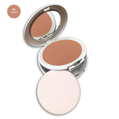 Radiant Professional Face Powder Photo Ageing Protection SPF 30 Advanced Compact Powder UVA & UVB Protection Long Lasting, Sweat-Proof Matte Press Powder Oil Control & Anti-aging Action (Sand)