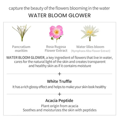 TIRTIR My Glow Cream Cushion | Natural Coverage, Hydrating, Dewy, Glow Finish, 24-Hours Long Lasting, Moisture barrier, Korean Cushion, Pack of 1 (0.63 oz.), #21N Ivory